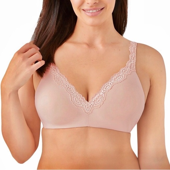 Wacoal 856301 Rose Dust Softly Styled T-Shirt Lined Wire Free Bra US Size 38 DDD - Picture 1 of 12